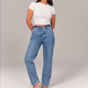 Abercrombie & Fitch Curve Love Dad Jeans